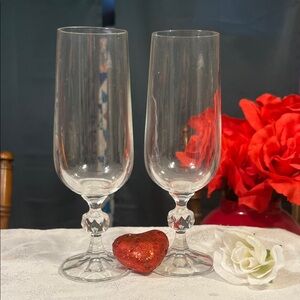 Elegant Clear Champagne Flutes